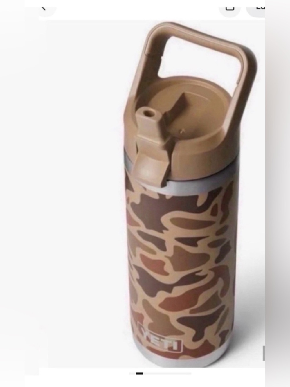 Yeti 18oz Rambler Bottle with Straw Cap - Camo Brown Tan - Picture 2 of 7